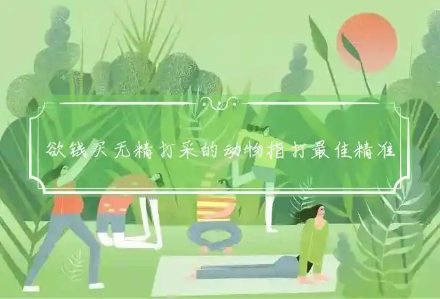 欲钱买无精打采的动物指打最佳精准生肖,词语谜底解析
