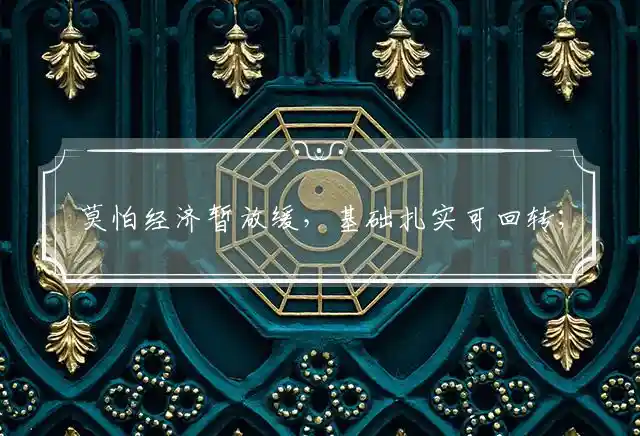 莫怕经济暂放缓,基础扎实可回转;南南合作为领头,两步三跨嫌太短是什么生肖