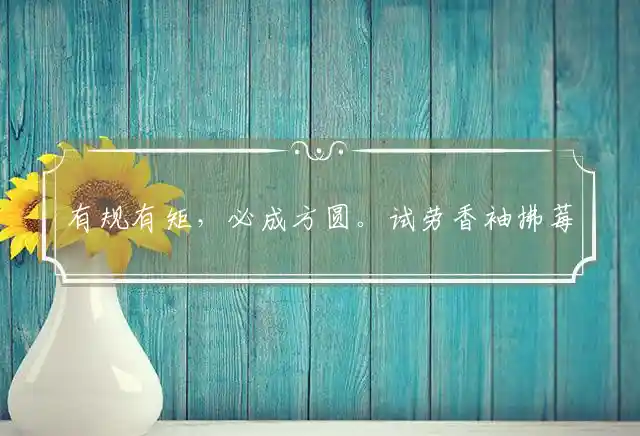 有规有矩,必成方圆。试劳香袖拂莓苔是什么生肖